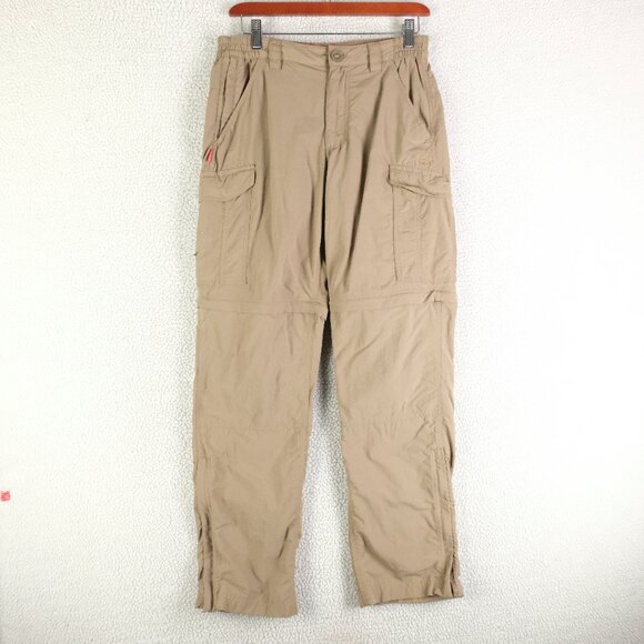 Craghoppers Pants Mens 30 Beige Convertible Hiking Caro Zip Hem Nosilife - Picture 1 of 14